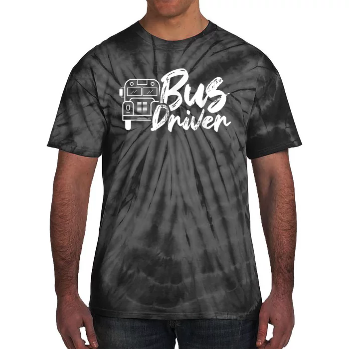 Bus Driver Buses Operator Busman Driving Tie-Dye T-Shirt