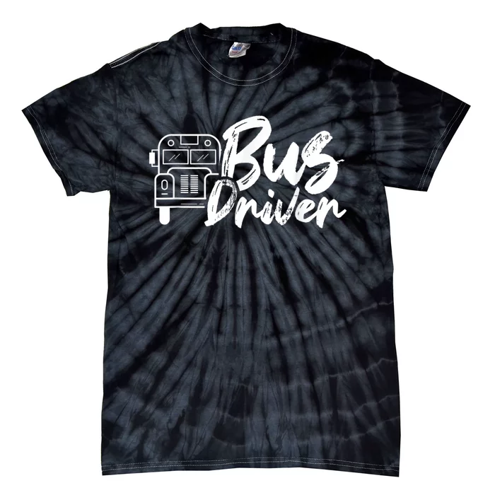 Bus Driver Buses Operator Busman Driving Tie-Dye T-Shirt