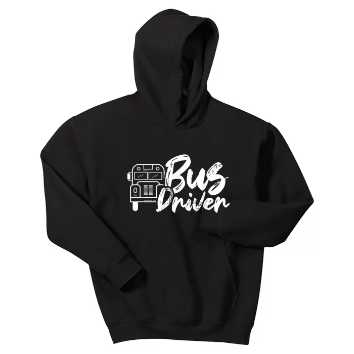 Bus Driver Buses Operator Busman Driving Kids Hoodie