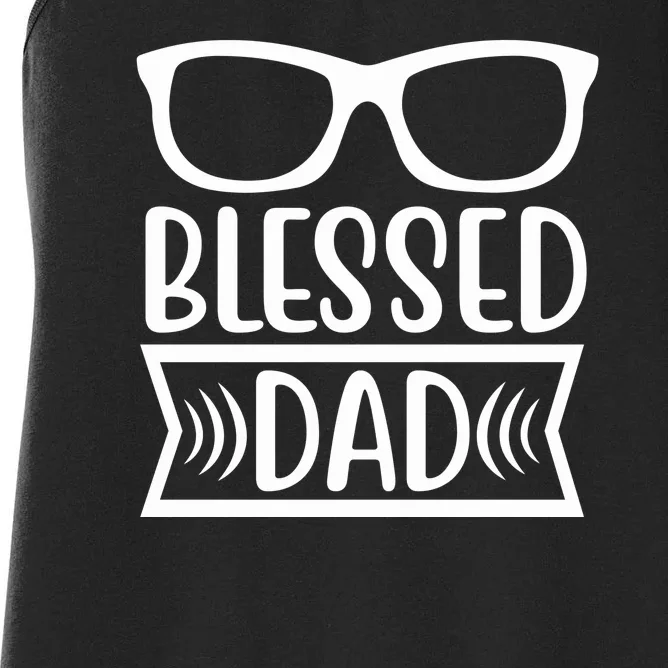 Blessed Dad Women's Racerback Tank