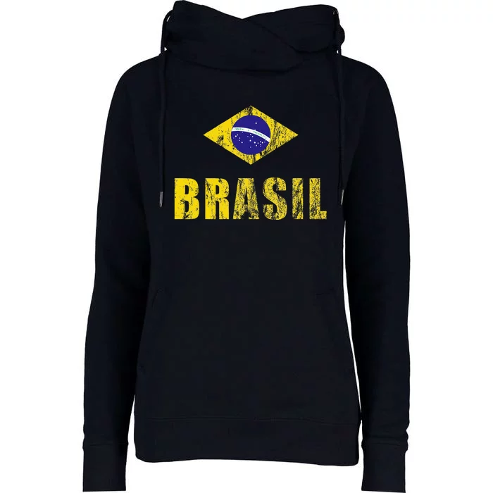 Brasil Design Brazilian Apparel Womens Funnel Neck Pullover Hood