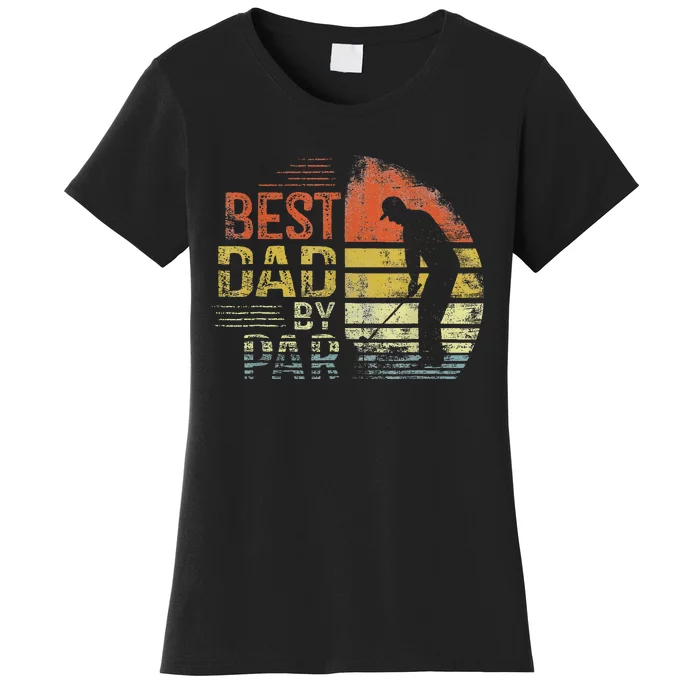 Best Dad By Par Retro Father's Day Golf Lover Women's T-Shirt