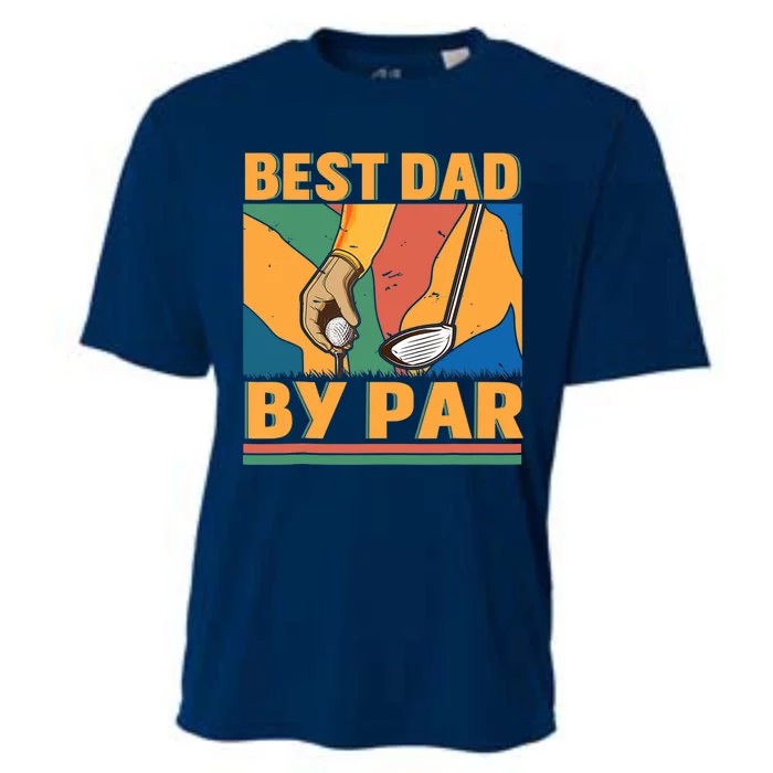 Best Dad By Par Father´s Day Golf Cooling Performance Crew T-Shirt