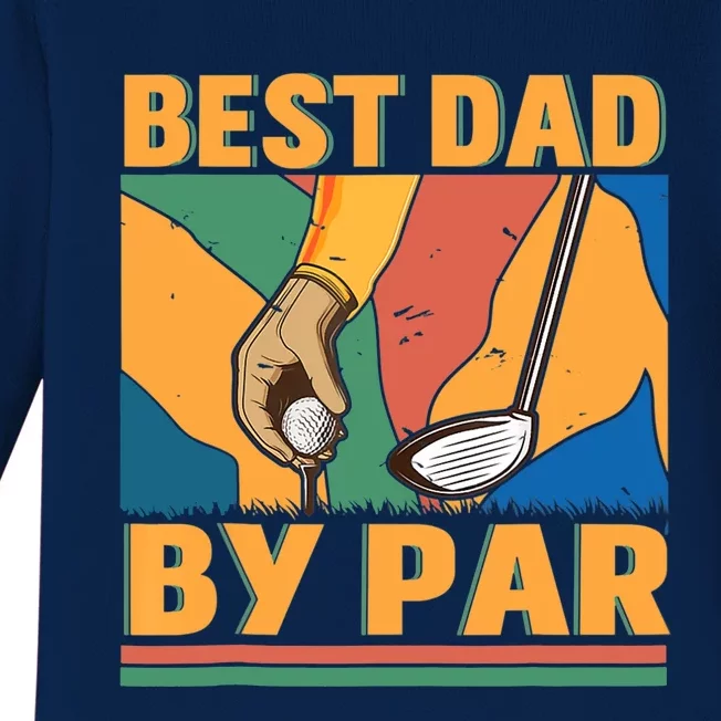 Best Dad By Par Father´s Day Golf Baby Long Sleeve Bodysuit