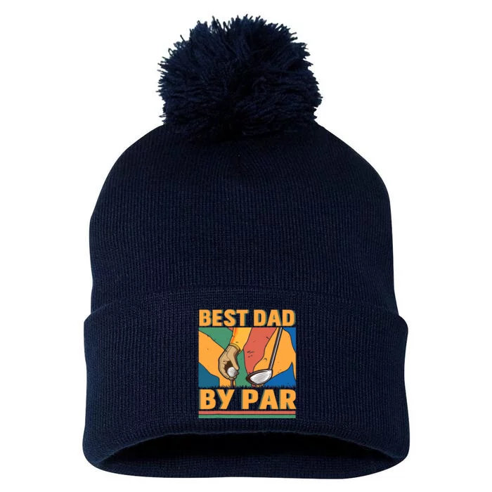 Best Dad By Par Father´s Day Golf Pom Pom 12in Knit Beanie