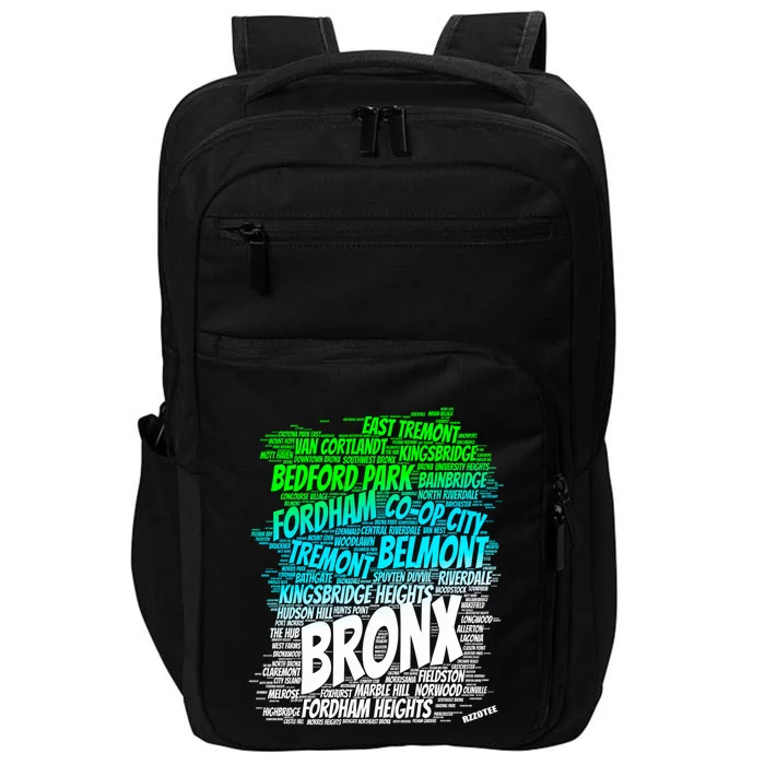 Boogie Down Bronx New York City Pride Map Area Like A Zoo Funny Gift Impact Tech Backpack