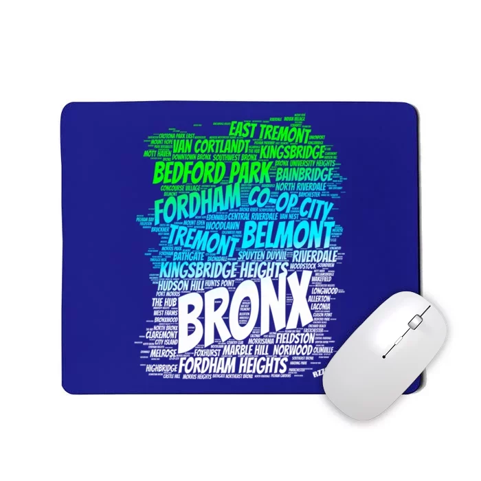 Boogie Down Bronx New York City Pride Map Area Like A Zoo Funny Gift Mousepad