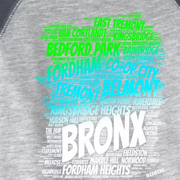 Boogie Down Bronx New York City Pride Map Area Like A Zoo Funny Gift Toddler Fine Jersey T-Shirt