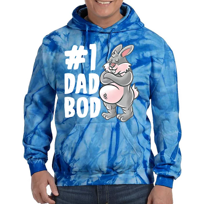 Bunny Dad Best Dad Bod Daddy Rabbit Papa Father's Day Cute Gift Tie Dye Hoodie