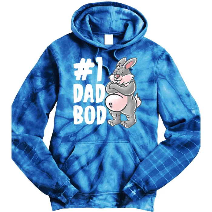 Bunny Dad Best Dad Bod Daddy Rabbit Papa Father's Day Cute Gift Tie Dye Hoodie