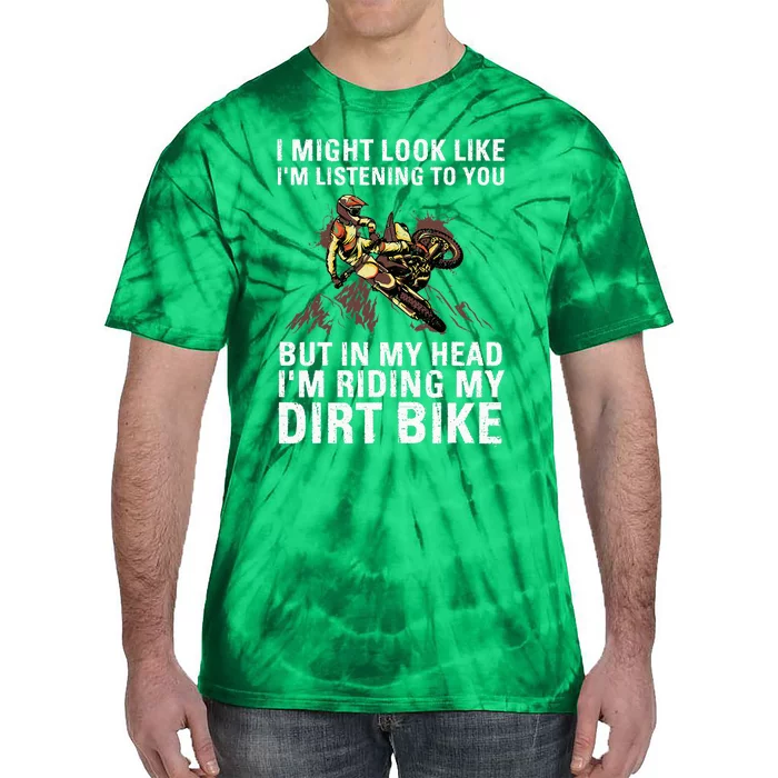 Best Dirt Bike Art For Men Women Motocross Dirt Bike Lover Tie-Dye T-Shirt