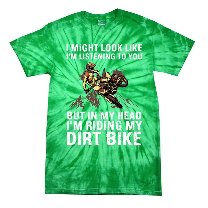 Best Dirt Bike Art For Men Women Motocross Dirt Bike Lover Tie-Dye T-Shirt