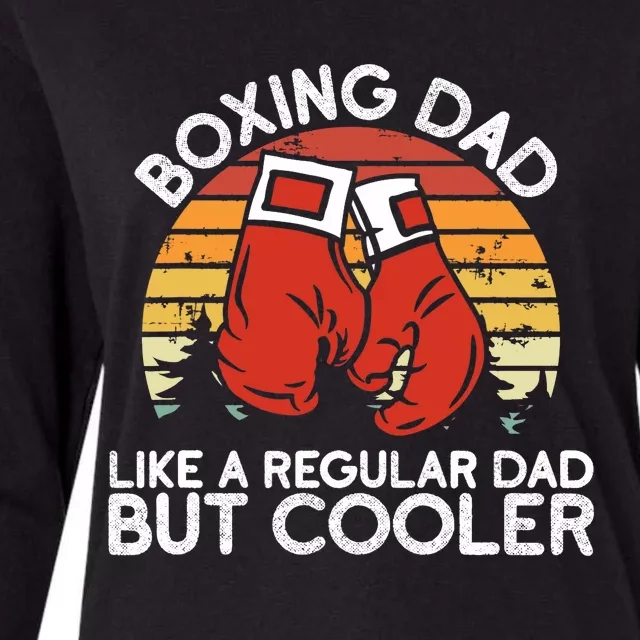 Boxing Dad Boxing Moves Boxing Coach Daddy Boxer Father Womens Cotton Relaxed Long Sleeve T-Shirt