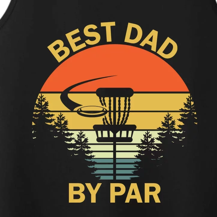 Best Dad By Par Daddy Father's Day Gifts Golf Lover Golfer Performance Tank