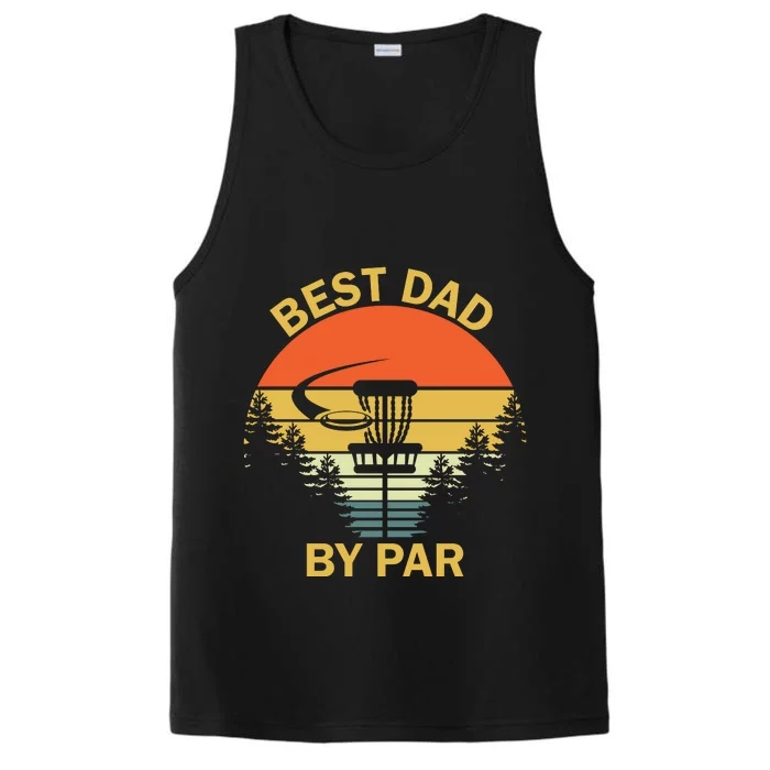 Best Dad By Par Daddy Father's Day Gifts Golf Lover Golfer Performance Tank