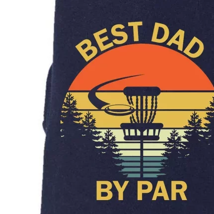 Best Dad By Par Daddy Father's Day Gifts Golf Lover Golfer Doggie 3-End Fleece Hoodie