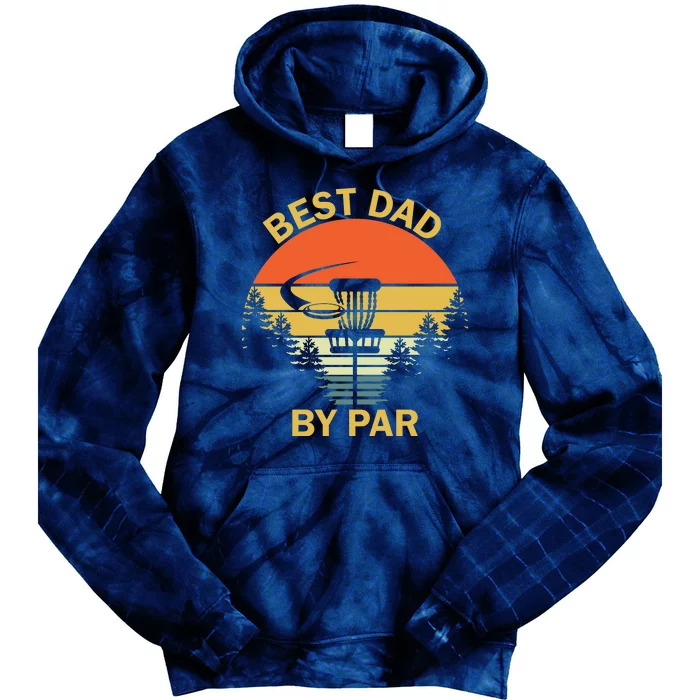 Best Dad By Par Daddy Father's Day Gifts Golf Lover Golfer Tie Dye Hoodie