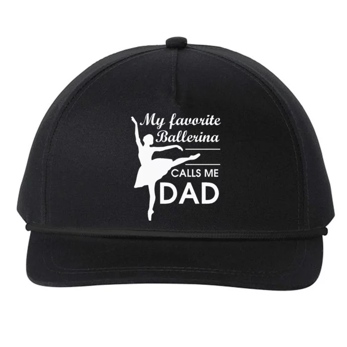 Ballerina Dad Ballet Dancer Father For Men JT Snapback Five-Panel Rope Hat