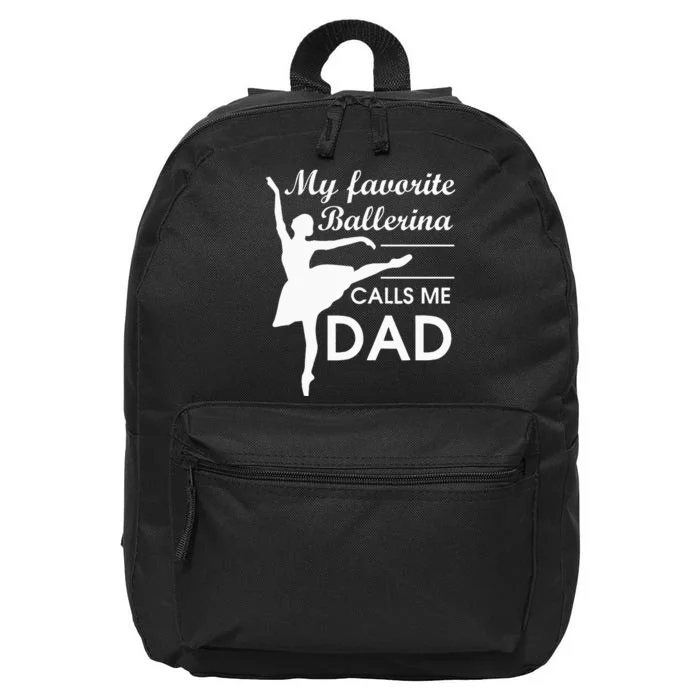 Ballerina Dad Ballet Dancer Father For Men JT 16 in Basic Backpack