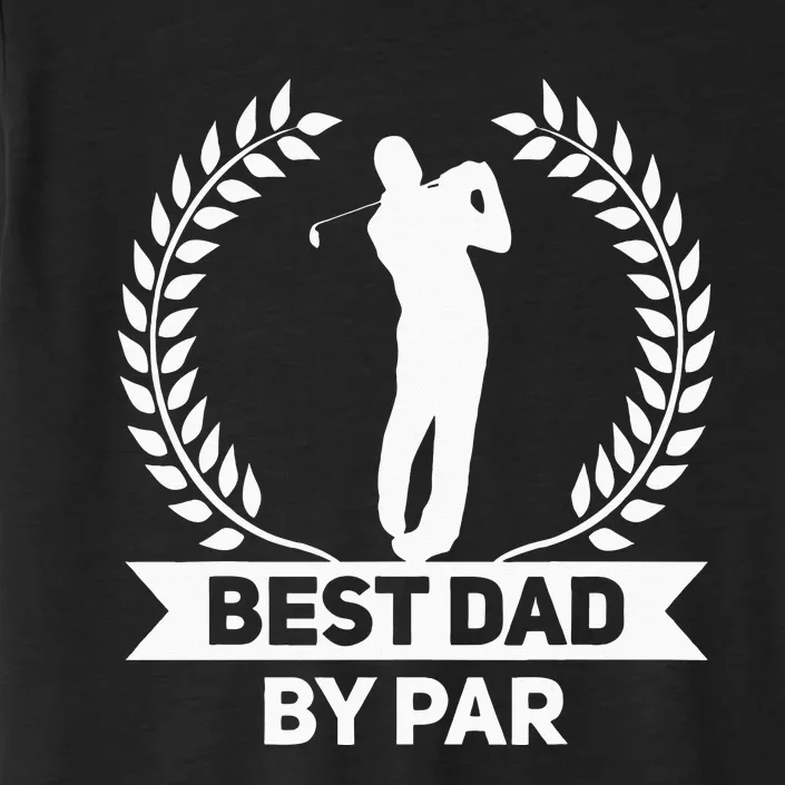 Best Dad By Par Golf Fathers Day Golfing ChromaSoft Performance T-Shirt