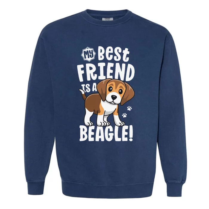 Beagle Dad Beagle Mom Gifts For Beagle Lovers Friend Garment-Dyed Sweatshirt