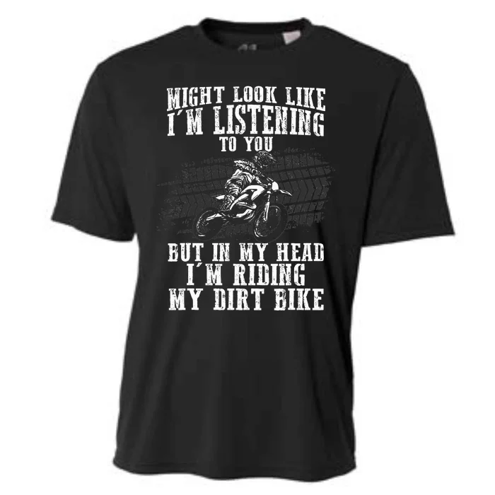 Best Dirt Bike Art Dirtbike Motorcycle Riding Cooling Performance Crew T-Shirt