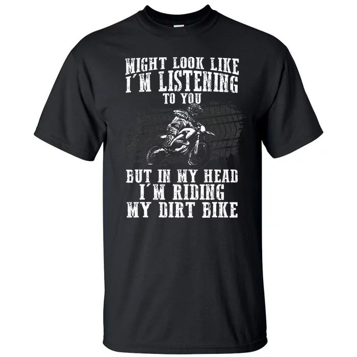 Best Dirt Bike Art Dirtbike Motorcycle Riding Tall T-Shirt