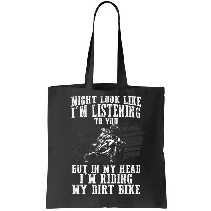 Best Dirt Bike Art Dirtbike Motorcycle Riding Tote Bag