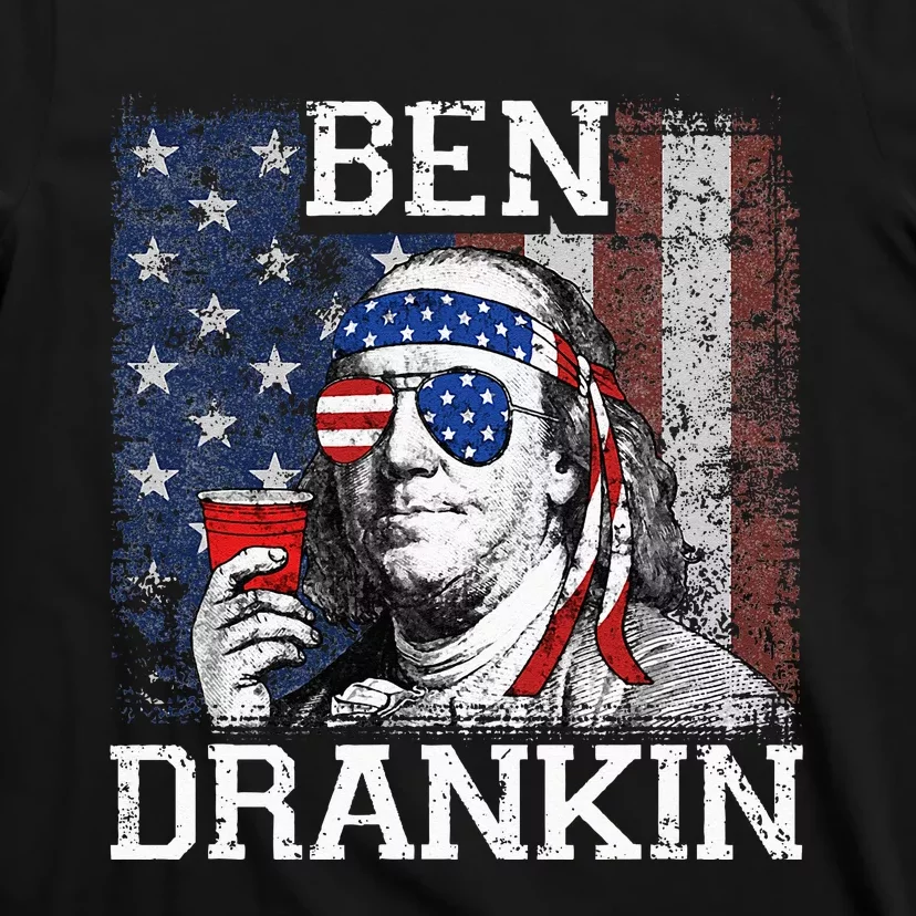 Ben Drankin Beer 4th of July Funny Patriotic USA T-Shirt