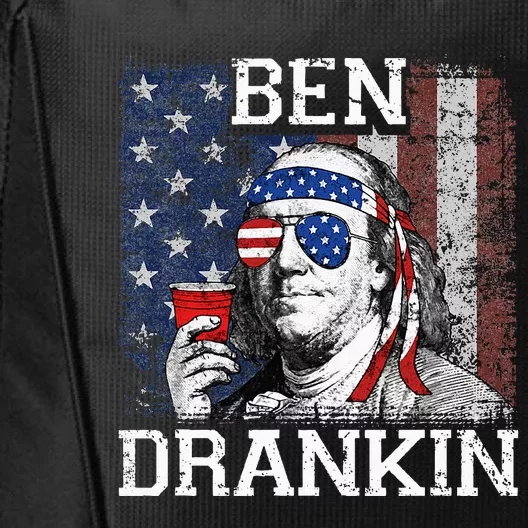 Ben Drankin Beer 4th of July Funny Patriotic USA City Backpack