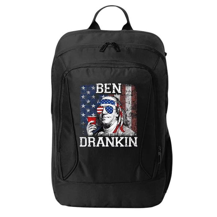 Ben Drankin Beer 4th of July Funny Patriotic USA City Backpack