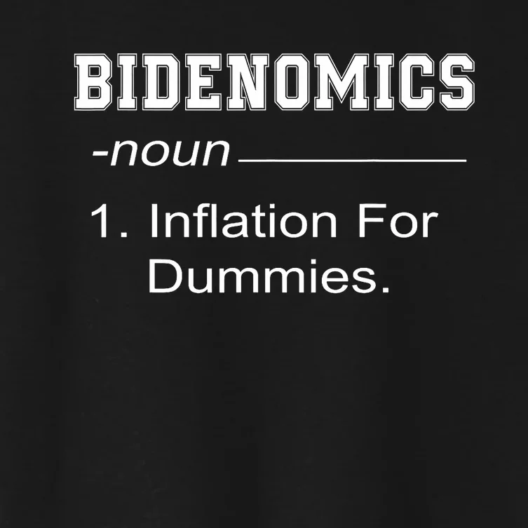 Bidenomics Definition Biden Economic Funny Anti Biden Women's Crop Top Tee