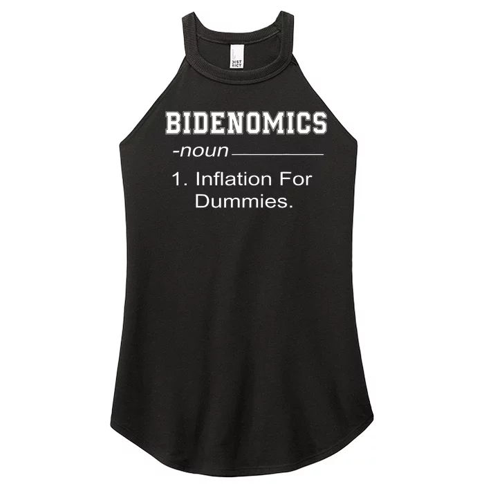 Bidenomics Definition Biden Economic Funny Anti Biden Women’s Perfect Tri Rocker Tank