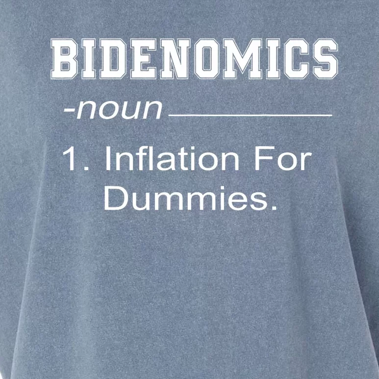 Bidenomics Definition Biden Economic Funny Anti Biden Garment-Dyed Women's Muscle Tee