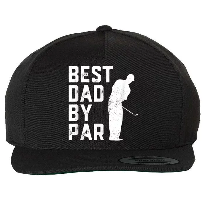 Best Dad By Par Wool Snapback Cap