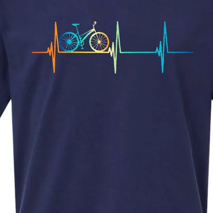 Bicycle Driving Bicyclist Cyclist Bike Rider Sueded Cloud Jersey T-Shirt