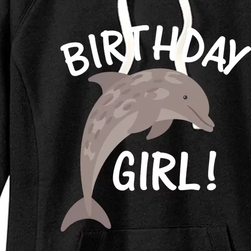 Birthday Dolphin Women's Fleece Hoodie