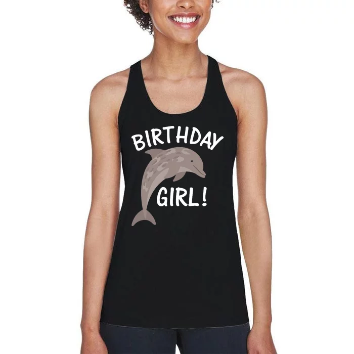 Birthday Dolphin Women's Racerback Tank