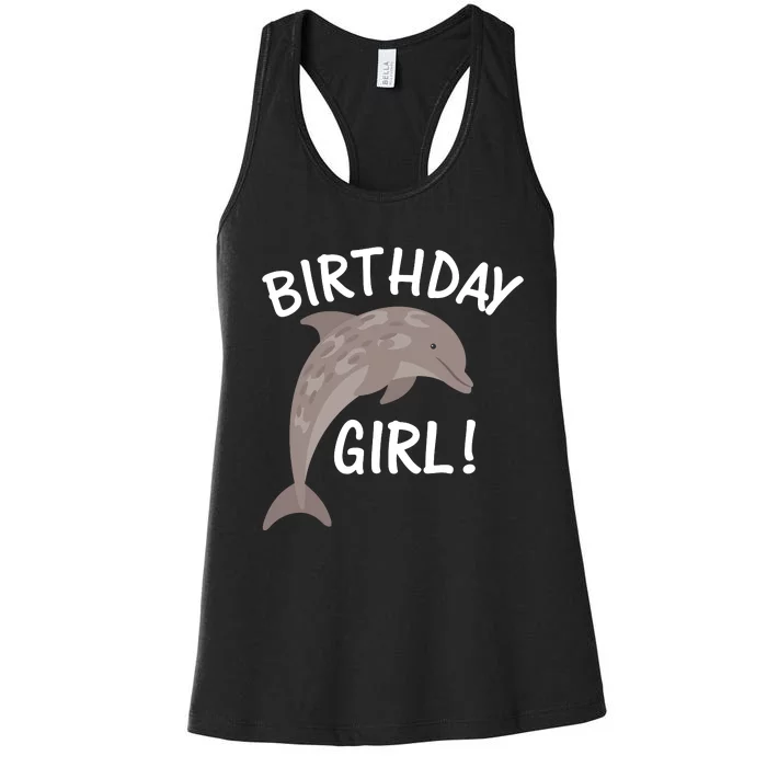 Birthday Dolphin Women's Racerback Tank