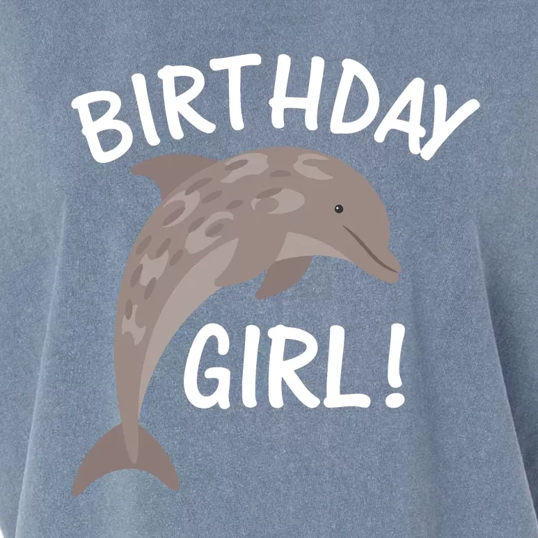 Birthday Dolphin Garment-Dyed Women's Muscle Tee