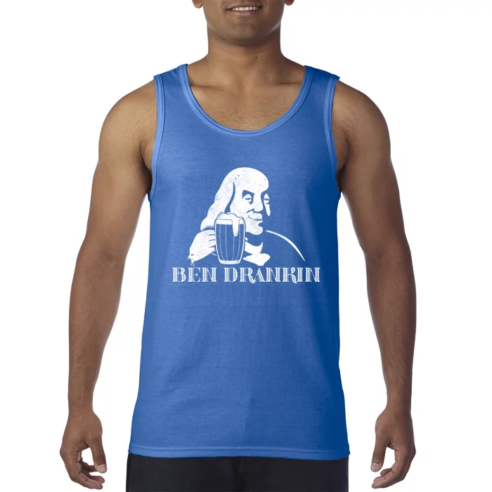 Ben Drankin Beer Ing Funny 4th Of July The 1st American Gift Tank Top