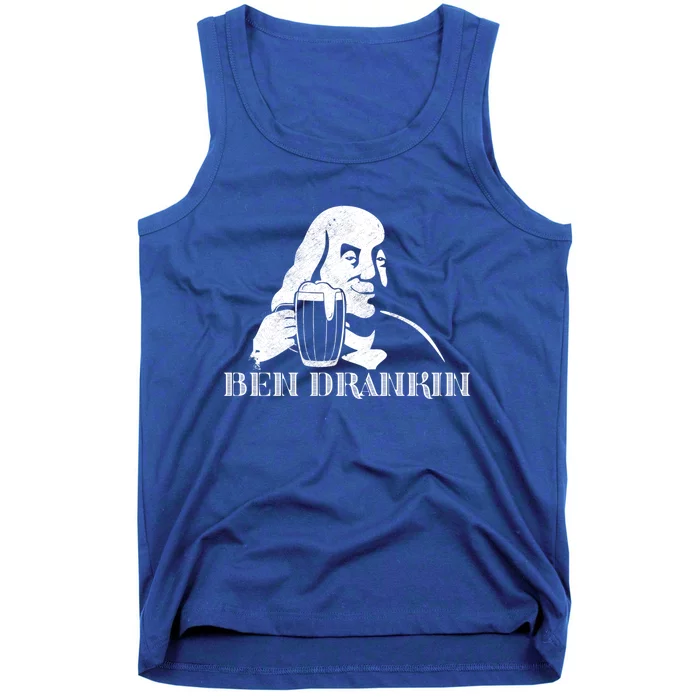 Ben Drankin Beer Ing Funny 4th Of July The 1st American Gift Tank Top