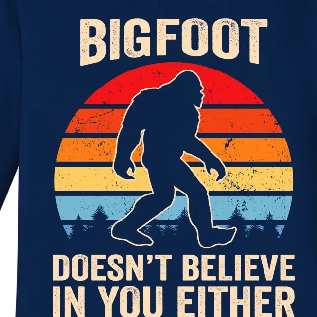 Bigfoot Doesnt Believe In You Either Bigfoot Doesn't Plus Size Baby Long Sleeve Bodysuit