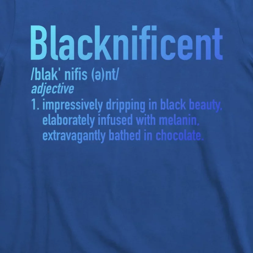 Blacknificent Definition Black History Black Pride Cool Gift T-Shirt