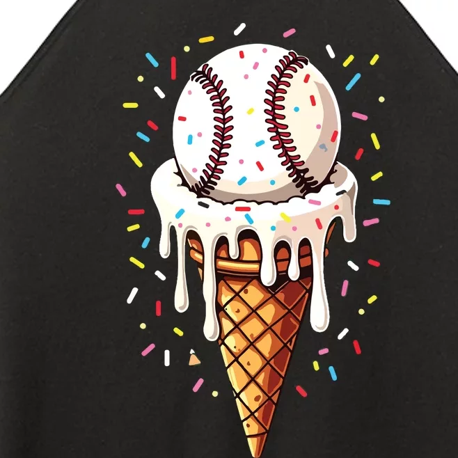 Baseball Drip Boy Ice Cream Cone Drip Baseball Women’s Perfect Tri Rocker Tank