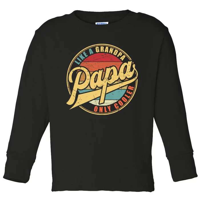 Baseball Dad Toddler Long Sleeve Shirt