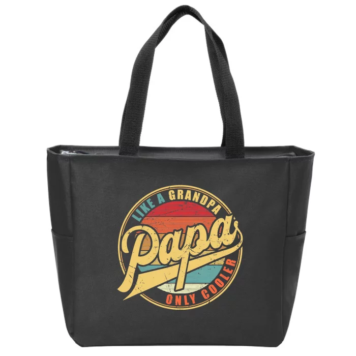 Baseball Dad Zip Tote Bag