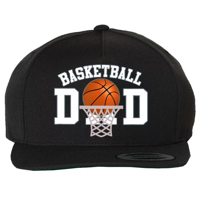 Basketball Dad Wool Snapback Cap