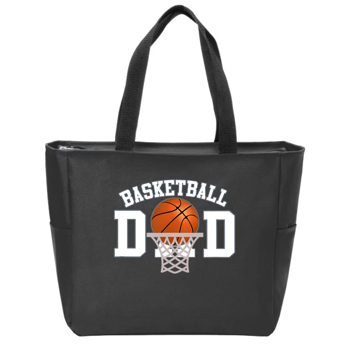 Basketball Dad Zip Tote Bag