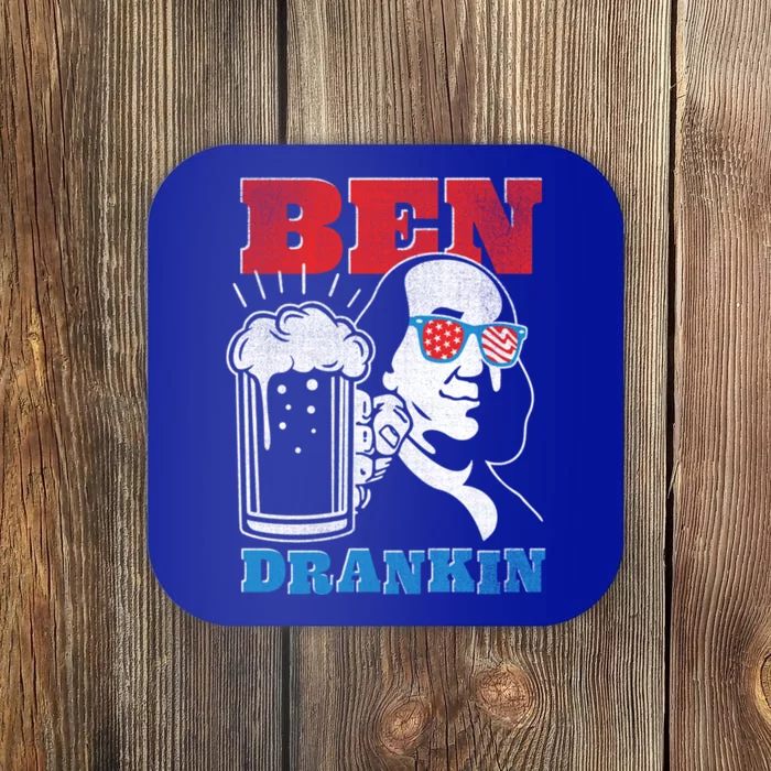 Ben Drankin Beer Mug Ben Franklin Patriotic Gift Coaster